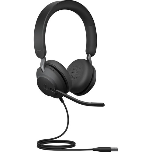 Jabra Evolve2 40
USB-A, MS Stereo 
Lieferumfang: Evolve2 40 USB-A Stereo headset MS, Soft pouch,
Warranty and warning (saf