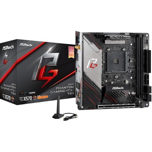 ASRock X570 PHANTOM GAMING-ITX/TB3 Desktop Motherboard - AMD Chipset - Socket AM4 - Mini ITX - 64 GB DDR4 SDRAM Maximum RA