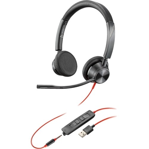 Cuffie Plantronics Blackwire BW3325-M USB-A Cavo Over-the-head Stereo - Binaural - Supra-aural - 32 Ohm - 20 Hz a 20 kHz -