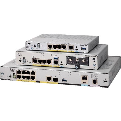 Cisco C1121X-8PLTEPWE Wi-Fi 5 IEEE 802.11ac ADSL2, VDSL2+, Ethernet Modem/Wireless Router - LTE 700, LTE 800, LTE 850, LTE