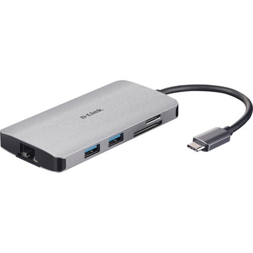 D-Link DUB-M810 USB-Typ C Docking Station für Notebook - 100 W - 3 x USB 3.0 - USB Typ C - Netzwerk (RJ-45) - HDMI - Kabel