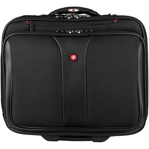 Wenger Patriot II Travel/Luggage Case (Roller) for 15.4" to 17" Notebook - Black - Polyester Body - Trolley Strap - 16.1" 