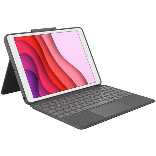 Logitech Combo Touch Keyboard/Cover Case Apple, Logitech iPad (7th Generation), iPad (9th Generation), iPad (8th Generatio