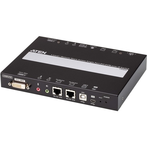 ATEN CN9600 KVM Switchbox - 1 Computer(s) - 1 Local User(s) - 1920 x 1200 - 2 x Network (RJ-45) - 4 x USB - 2 x DVI