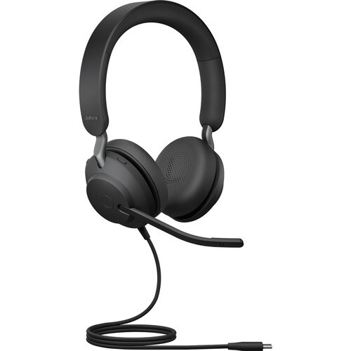 Jabra Evolve2 40 Wired Over-the-head Stereo Headset - Binaural - Supra-aural - USB Type C