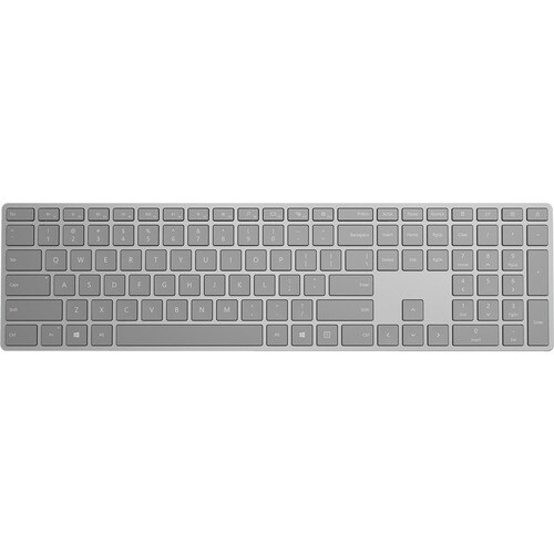 Microsoft Surface Keyboard - Wireless Connectivity - QWERTY Layout - Grey - Bluetooth Volume Control Hot Key(s) - Mac, And