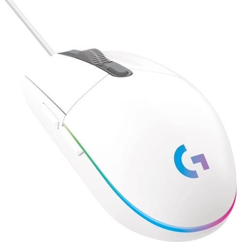 Logitech G203 Gaming Mouse - Cable - White - USB - 8000 dpi - 6 Button(s)