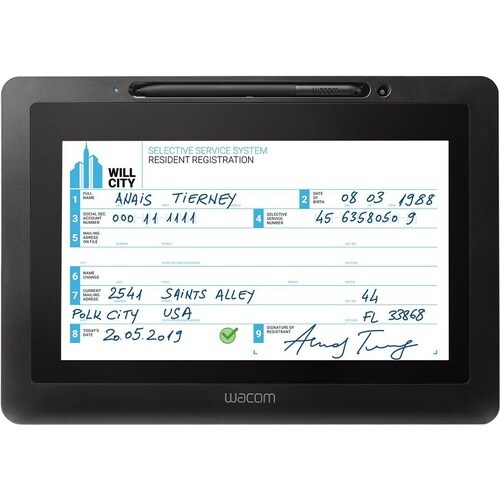 Wacom DTU-1031AX Interactive Pen Display - Graphics Tablet - 10.1" LCD - 8.80" x 4.90" - 2540 lpi - WSVGA Cable - 512 Pres