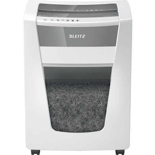 Leitz IQ Office Pro Paper Shredder - Continuous Shredder - Micro Cut - 17 Per Pass - for shredding Staples, Paper Clip - 2