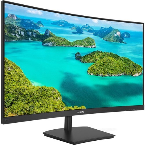 Philips 271E1SCA 27" Class Full HD Ecrã curvo Monitor LCD para gaming - 16:9 - preto texturizado - 68,6 cm (27") Viewable 