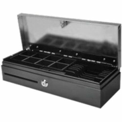 apg ECD460 Cash Drawer - 7 Bill - 8 Coin - Printer Driven - Stainless Steel - Black - 100 mm Height x 460 mm Width x 170 m