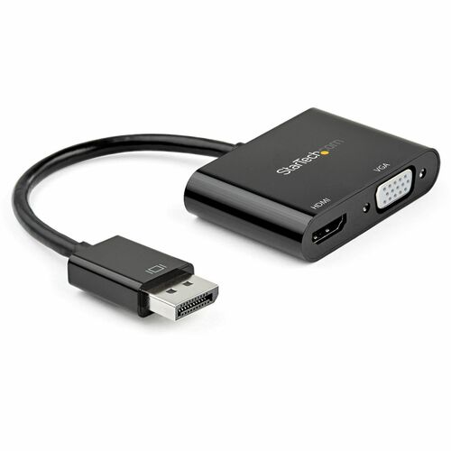 StarTech.com Adaptador de Video DisplayPort a HDMI VGA - Dongle Convertidor DisplayPort 1.2 HBR2 a HDMI 2.0 (4K 60Hz) o VG