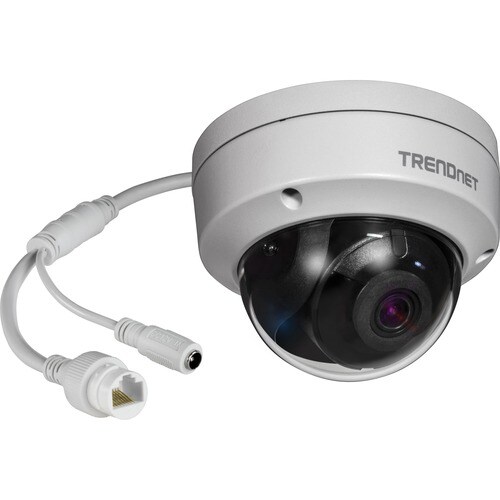 TRENDnet Indoor Outdoor 8MP 4K H.265 120dB WDR PoE Dome Network Camera, IP67 Weather Rated Housing, SmartCovert IR Night V