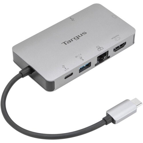 Targus DOCK419EUZ USB-Typ C Docking Station für Notebook, Monitor, Tastatur, Maus - Grau - 1 Unterstützte Displays - 4K - 