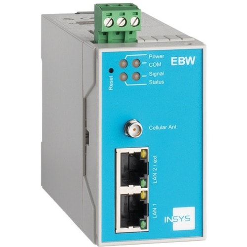 INSYS icom EBW-H100 1 SIM Mobilfunk Drahtlos Router - 3G - GSM 850, GSM 900, GSM 1800, GSM 1900, WCDMA 800, WCDMA 850, WCD