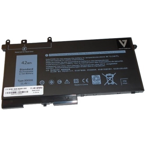 V7 D-3VC9Y-V7E Battery - 3-cell Lithium Ion (Li-Ion) - For Notebook - Battery Rechargeable - 11.4 V - 3685 mAh - 42 Wh She