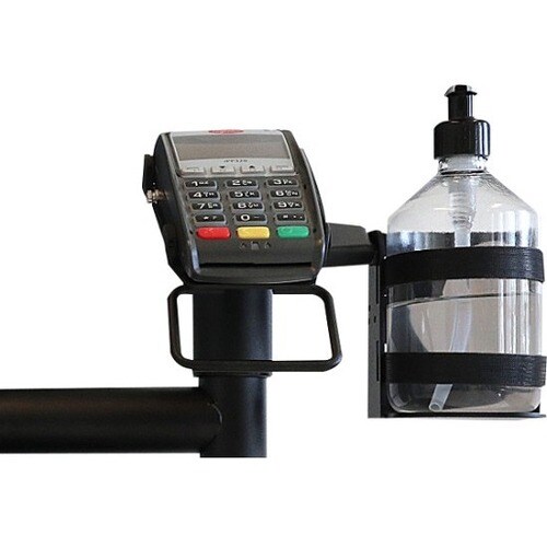 SpacePole Pole Mount for Sanitizing Dispenser - Black