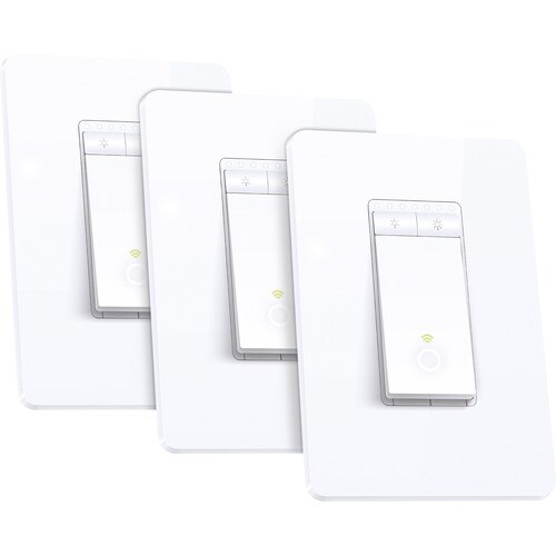 Kasa Smart Wi-Fi Light Switch, Dimmer - Light Control - Alexa, Google Assistant Supported - 120 V AC, 230 V AC - 150 W, 30
