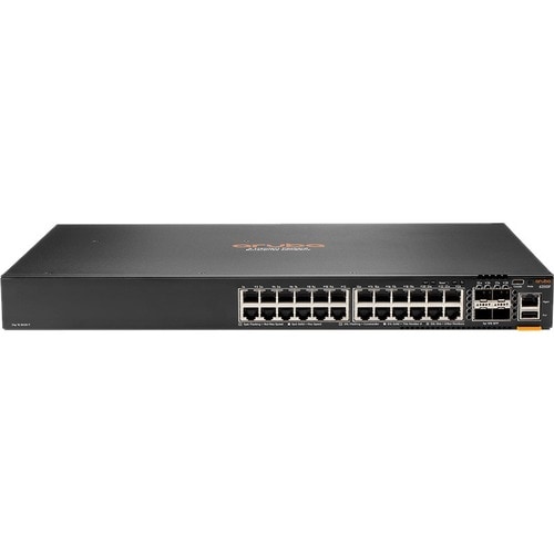 HPE 6200F 24G 4SFP+ Switch - 24 Ports - Manageable - 2 Layer Supported - 59 W Power Consumption - Twisted Pair, Optical Fi