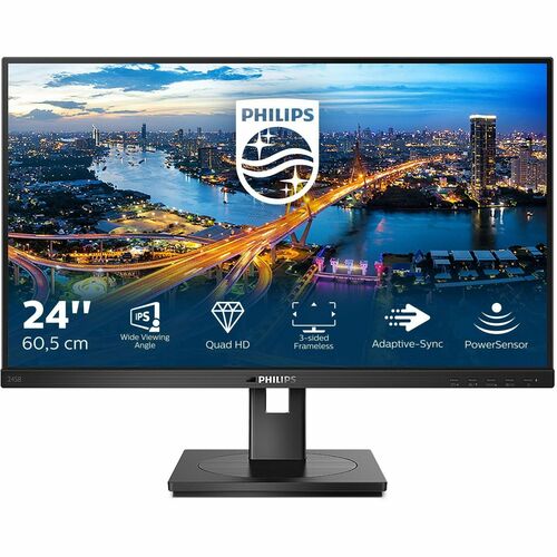 Philips 245B1 24 Zoll Class WQHD LCD-Monitor - 16:9 Format - 61 cm (24 Zoll) Viewable - LED Hintergrund-beleuchtung - 2560