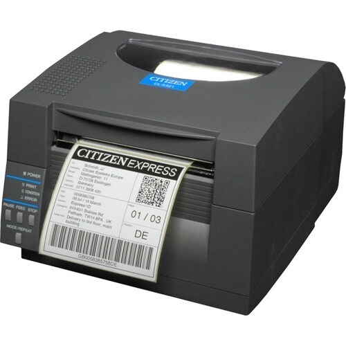 Citizen CL-S521II Desktop Direct Thermal Printer - Monochrome - Label Print - USB - Serial - 104 mm (4.09") Print Width - 