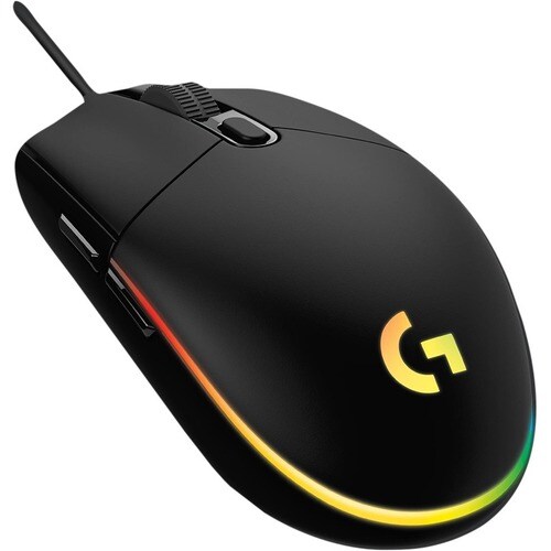 Logitech G102 Gaming Mouse - USB - Optical - 6 Button(s) - Black - Cable - 8000 dpi - Scroll Wheel - Right-handed