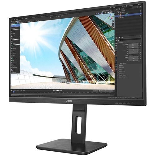 Monitor LCD AOC Q27P2Q 685,8 mm (27") Class WQHD - 16:9 - Nero - 68,6 cm (27") Viewable - Tecnologia In-plane Switching (I