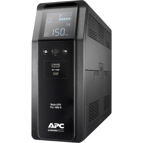 APC by Schneider Electric Back-UPS Pro BR1600SI 1600VA Tower UPS - Tower - AVR - 230 V AC Input - 230 V AC Output - 8 x IE
