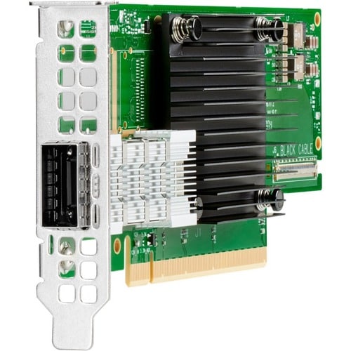 HPE InfiniBand HDR100/Ethernet 100Gb 1-port QSFP56 PCIe3 x16 MCX653105A-ECAT Adapter - PCI Express 3.0 x16 - 100 Gbit/s - 