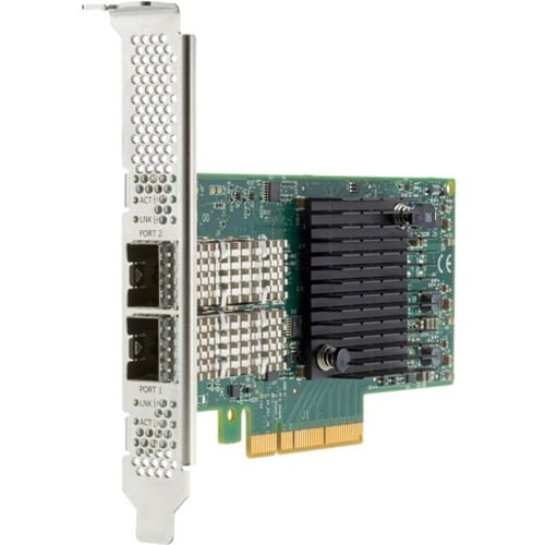 HPE Ethernet 10/25Gb 2-port SFP28 MCX512F-ACHT Adapter - PCI Express 3.0 x16 - 2 Port(s) - Optical Fiber - 25GBase-X, 10GB