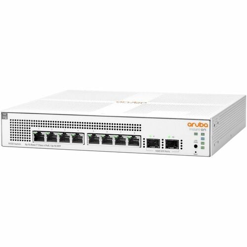 HPE Instant On 1930 8G Class4 PoE 2SFP 124W Switch - 10 Ports - Manageable - 3 Layer Supported - Modular - 2 SFP Slots - 1