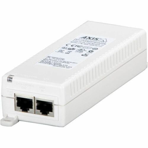 AXIS T8120 PoE Injector - 120 V AC, 230 V AC Input - 48 V DC Output - RJ-45 Input Port(s) - RJ-45 Output Port(s) - 15 W