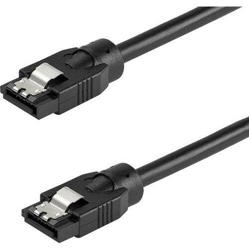 StarTech.com 0.3 m Round SATA Cable - Latching Connectors - 6Gbs SATA Cord - SATA Hard Drive Power Cable - Lifetime Warran