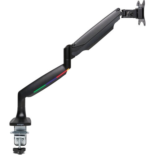 One-Touch Height Adjustable Single Monitor Arm - Black