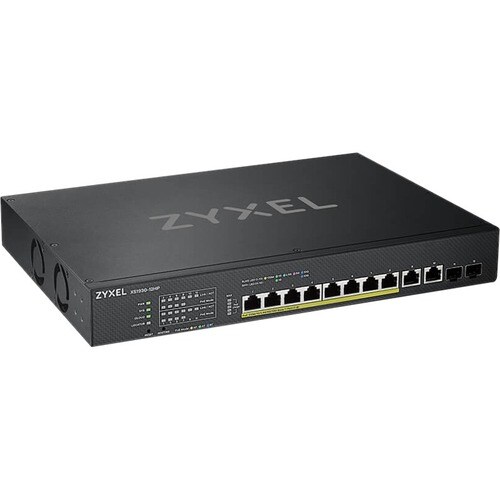 ZYXEL XS1930-12HP 8 Ports Manageable Ethernet Switch - 10 Gigabit Ethernet - 10GBase-X, 10GBase-T - 2 Layer Supported - Mo