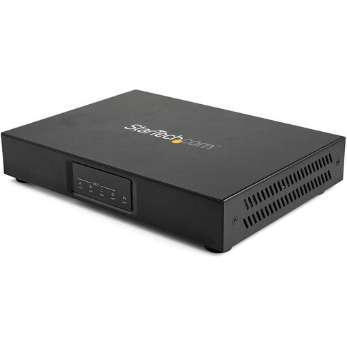 StarTech.com ST124HDVW. Video Porttyp: HDMI, USB port type: USB Typ-A. Materialien: Metall, Produktfarbe: Schwarz, Maximum