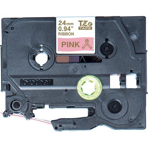 Brother P-touch Thermal Transfer Printable Ribbon - Pink - 24 mm x 4 m - Satin - 1 Roll
