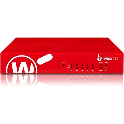 WatchGuard Trade Up to WatchGuard Firebox T20 with 3-yr Total Security Suite (WW) - 5 Port - 10/100/1000Base-T - Gigabit E