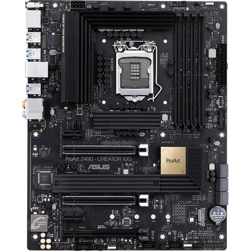 Asus ProArt Z490-CREATOR 10G Desktop Motherboard - Intel Z490 Chipset - Socket LGA-1200 - Intel Optane Memory Ready - ATX 