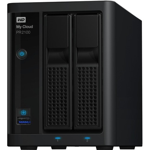 WD My Cloud Pro Series Network Attached Storage - 1 x Intel Pentium N3710 Quad-core (4 Core) 1.60 GHz - 2 x HDD Supported 