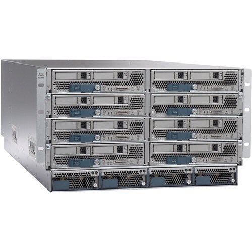 Cisco UCS 5108 Server Case - Rack-mountable - TAA Compliant - 6U - 4 x 2.50 kW - Power Supply Installed - 2 x Slot(s)