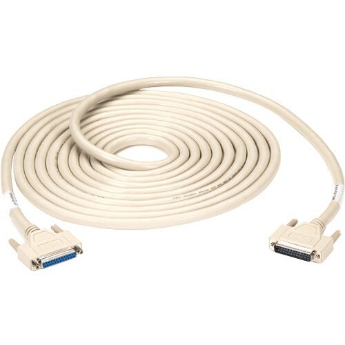 Black Box Serial Data Transfer Cable - 50 ft Serial Data Transfer Cable for Computer, Switch Box - First End: 1 x DB-25 RS
