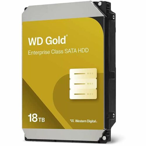 Disco rigido Western Digital Gold WD181KRYZ - 3.5" Interno - 18 TB - SATA (SATA/600) - Server, Sistema di archiviazione, A