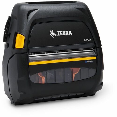 Zebra DT Printer ZQ521, media width 4.45''/113mm; English/Latin fonts, Bluetooth 4.X, stnd battery, US/Canada certs - 39" 