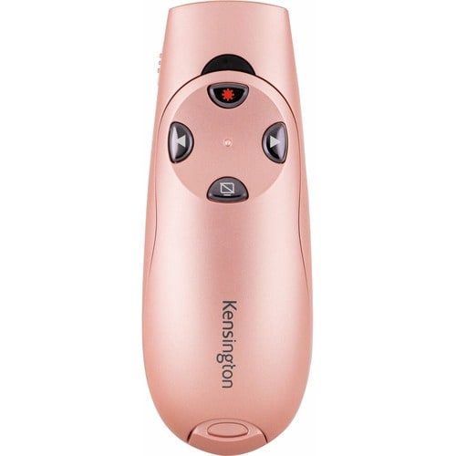 Kensington Presenter Expert Wireless with Red Laser - Rose Gold - Wireless - Radio Frequency - 2.40 GHz - Rose Gold - USB 