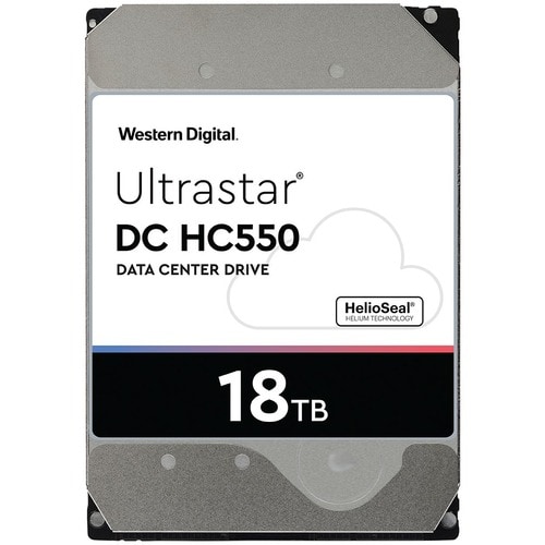 Western Digital Ultrastar DC HC550 18 TB Hard Drive - 3.5" Internal - SAS (12Gb/s SAS) - 7200rpm ULTRA 512E TCG P3 CMR