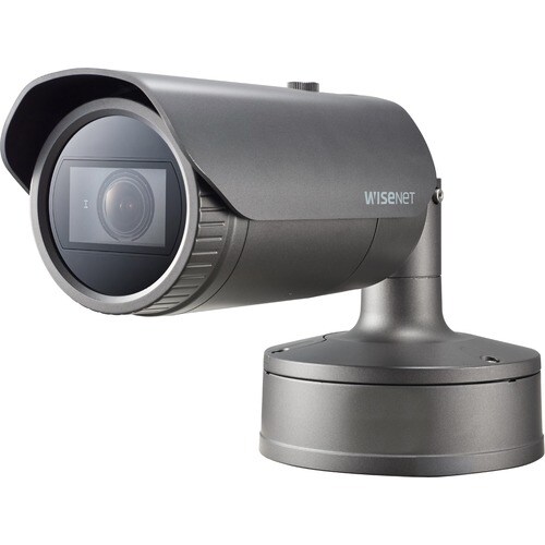 Hanwha Techwin PNO-A9081R 8 Megapixel Outdoor 4K Network Camera - Color - Bullet - 98.43 ft Infrared Night Vision - H.264,