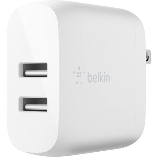 Belkin BoostCharge Dual USB-A Wall Charger 24W - Power Adapter - 24 W - 4.80 A Output