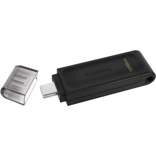 Kingston DataTraveler 70 DT70 128 GB USB 3.2 (Gen 1) Typ C Flash-Laufwerk - Schwarz