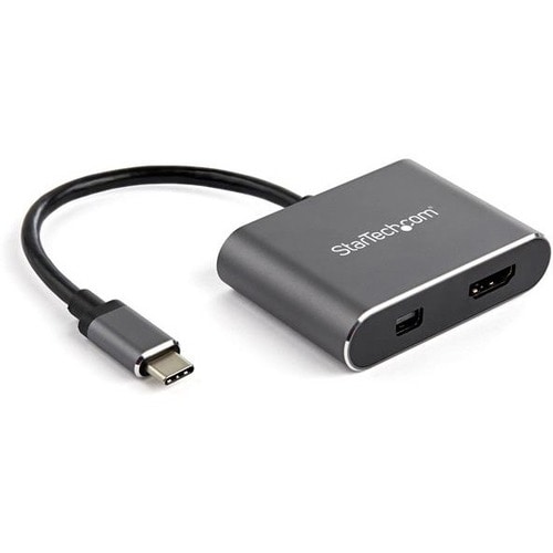 StarTech.com CDP2HDMDP Adaptador de Video Multipuertos USB-C a HDMI o Mini DisplayPort - 4K 60Hz - 3840 x 2160 Supported -